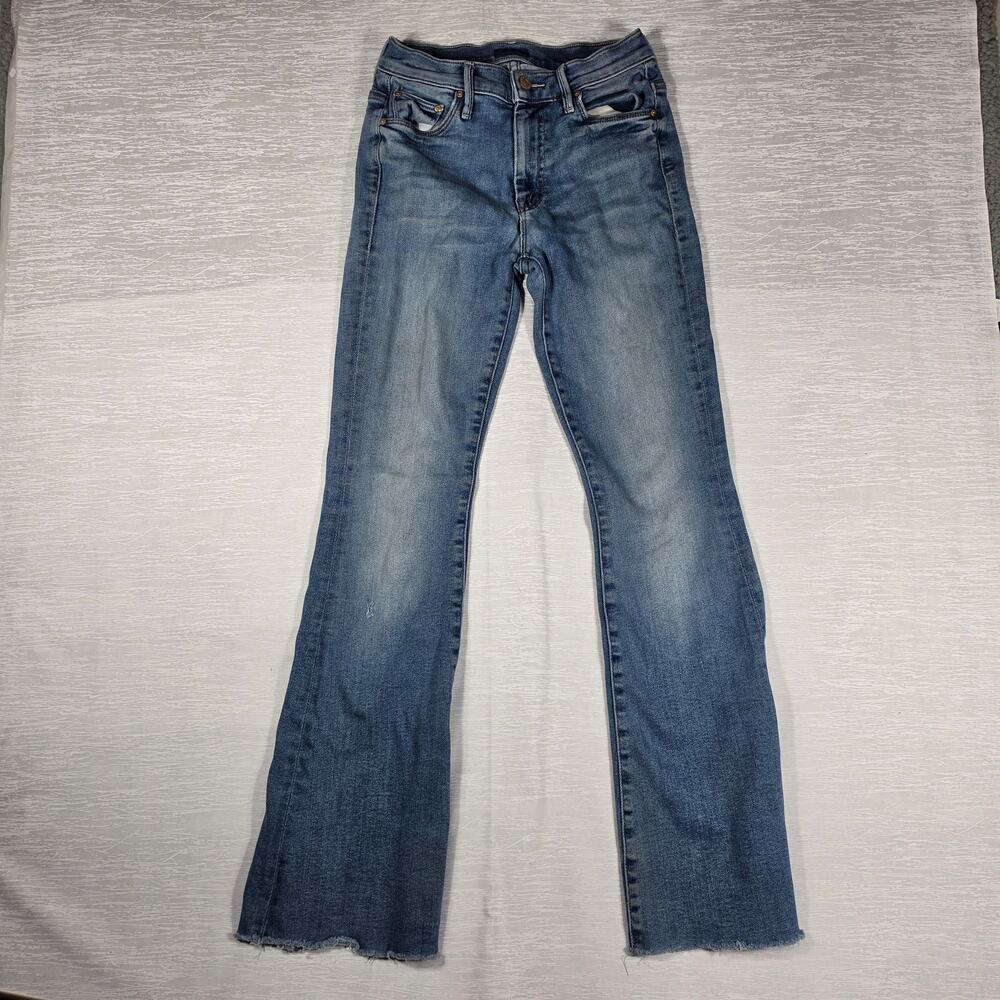 Mother Weekend Fray Jeans Womens Size 26 Blue Hop On Hop Off - Picture 9 of 9